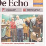 Vakmanschap op de voorpagina van stadsblad De Echo