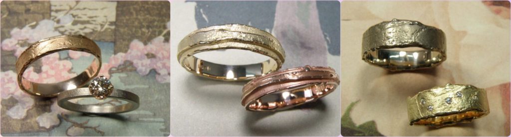 Blog Alles over trouwringen. ringen met structuur. Oogst goudsmid Amsterdam
