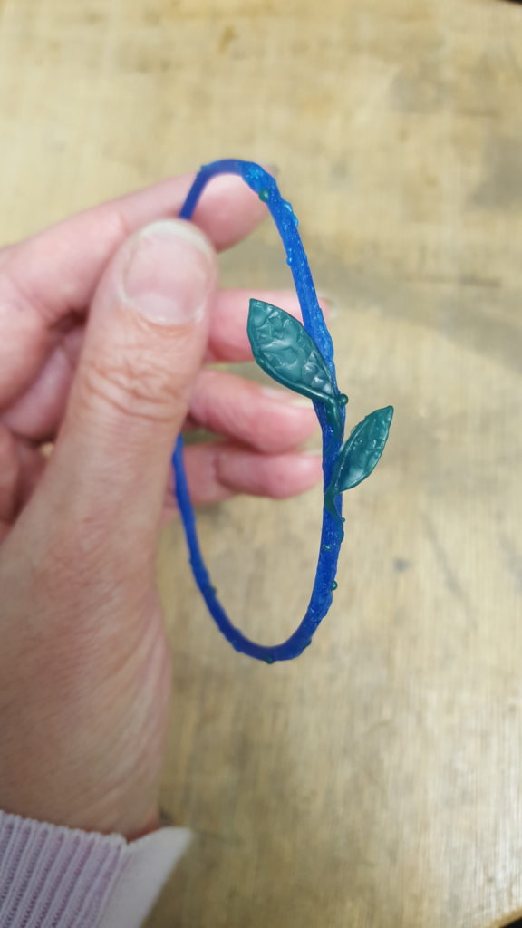 Wasmodel voor Armband Boomgaard. wax model for bracelet Orchard. Oogst goudsmid Amsterdam
