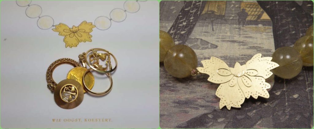 Blog over sieraden van oud goud en goud omsmelten. Goudsmid Oogst Amsterdam.