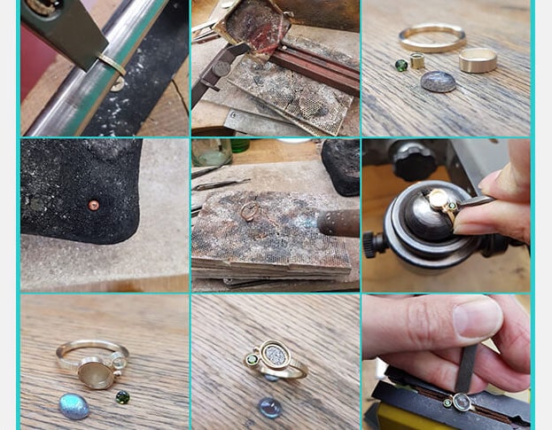 assieraad * maatwerk ton sur ton ring voor myrthe - Afbeelding 2