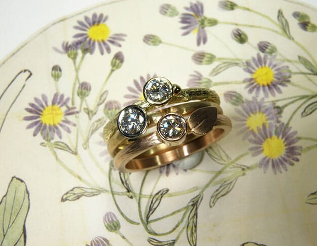 gouden verlovingsring * verzameling & diamant * maatwerk voor jaap