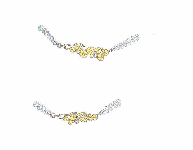 besjes collier * labradoriet * maatwerk voor harriet - Afbeelding 2