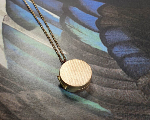 Roségouden medaillon Japonais. Hanger. Pendant rose gold Medaillion. Oogst goudsmid Amsterdam