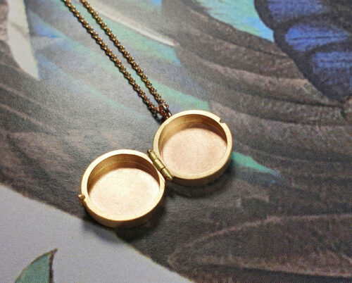 Roségouden medaillon Japonais. Hanger. Pendant rose gold Medaillion. Oogst goudsmid Amsterdam