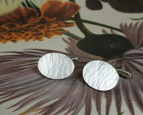 Zilveren manchetknopen Ritme. Silver cufflinks Rhythm. Oogst goudsmid Amsterdam.