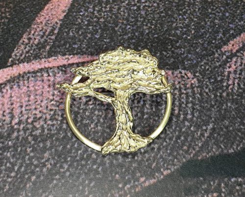 Speld Boom van eigen goud vervaardigd. Brooch Tree created from heirloom gold. Oogst goudsmid Amsterdam