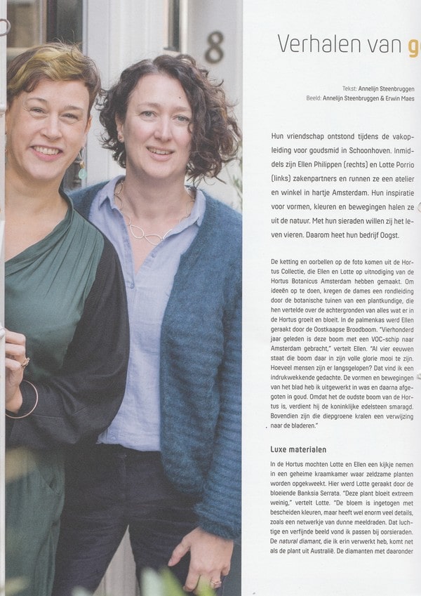 Oogst in de media, Antroposofie magazine dec 2019. Verhalen van goud en edelstenen.