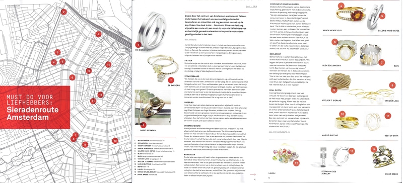 Oogst in de media, In vakblad Edelmetaal, mei 2018, SieradenRoute Amsterdam