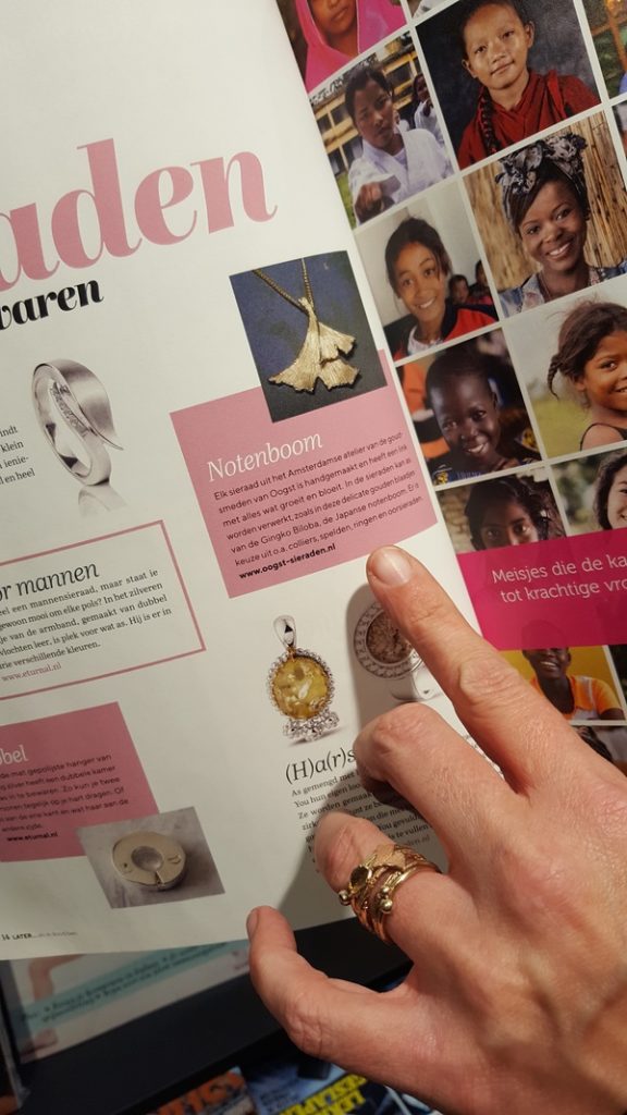 Oogst in de media, Later afscheidsmagazine - okt 2017, gedenksieraad, assieraad