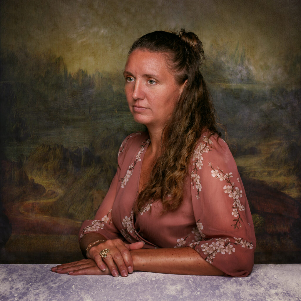Oogst Goudsmeden op de foto bij Hans Bremmers. Mona Lisa serie.