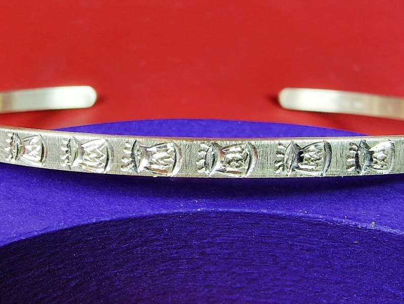 golden cuff bracelet thistle: sold - Image 3