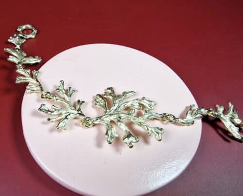 Geelgouden schakel armband Zeewier. Oogst Sieraden in Amsterdam